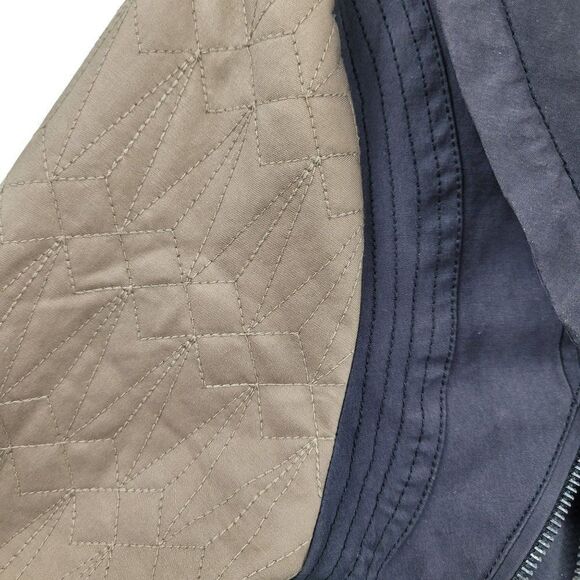 Sam Edelman Jacket Quilted Drawstring Black S Riding Equestrian Utilitarian - Picture 8 of 16